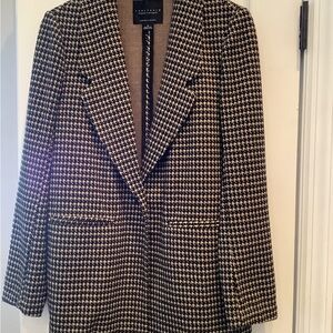 Sanctuary Black and White Houndstooth Blazer